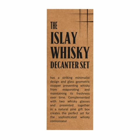 Islay Whisky Decanter Set insert card