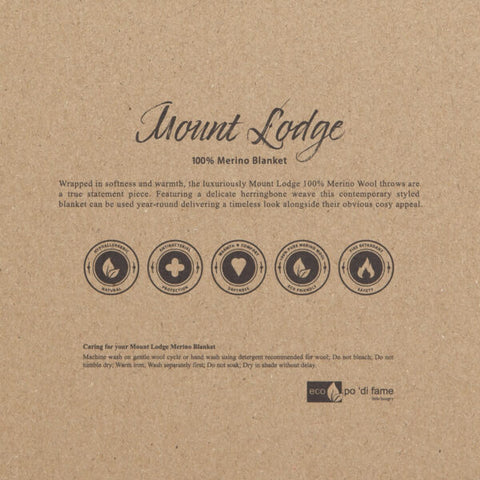 Mt Lodge Merino Blanket instructions