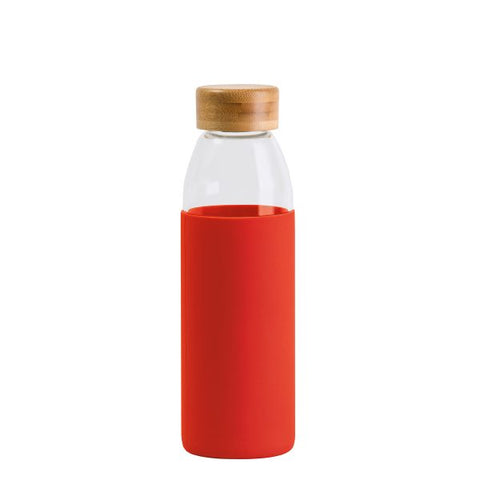 Orbit Glass Bottle red