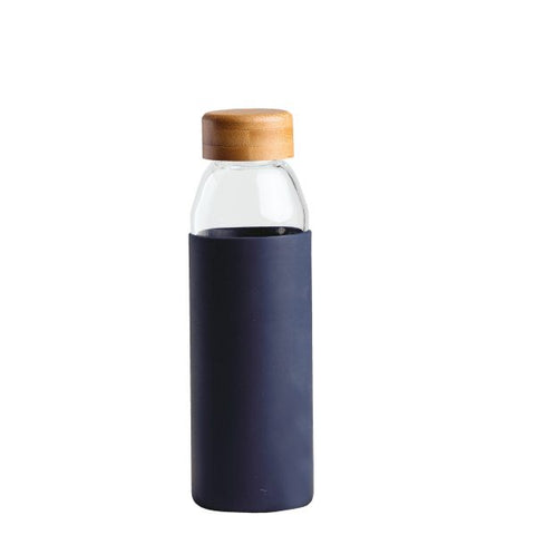 Orbit Glass Bottle navy blue