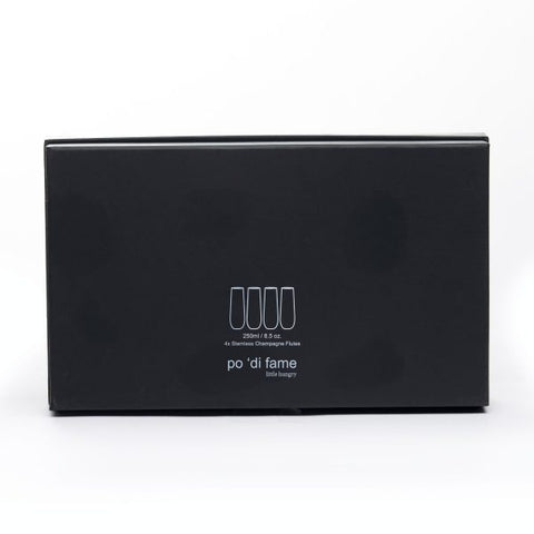 Stemless Champagne Flutes box