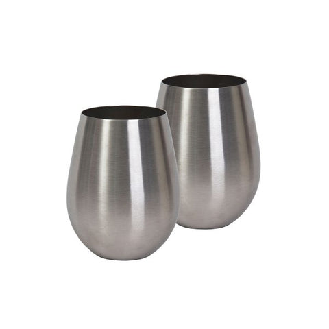 Stemless Stainless Steel Wine Glass Set Success