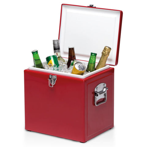 Vintage Cooler Box red