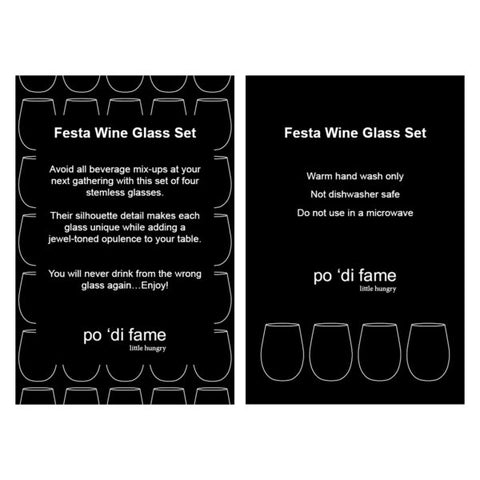 Stemless Champagne Flutes